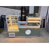 Kasa B�lmeli Kompakt Pasta Tatl� Dolab� ve B�rek Tezgah� 200 cm INT-186