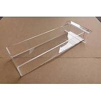 Pleksi Tiramisu Kal�b� � 40x11x6 cm �effaf Akrilik Pasta Kal�b�