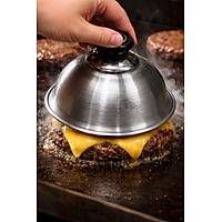 Al�minyum Hamburger Peynir Eritme Kapa�� - Hamburger Kubbesi �ap 16,5 cm