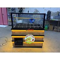 14 K�vetli Ah�ap Dekorlu Kahvalt� Te�hir Dolab� 120 cm INT-175