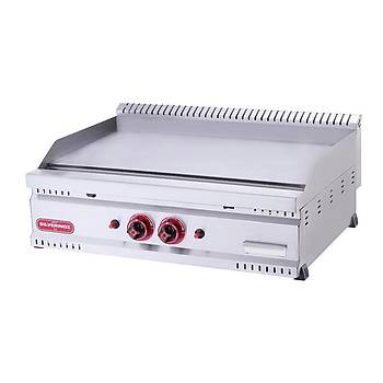 Ikgaz -  SilverInox 600 Seri Yar Oluklu Izgara, 40x40cm, Doalgazl