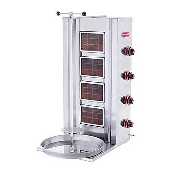 Ikgaz - SilverInox Dner Oca, 4 Radyanl, LPG'li