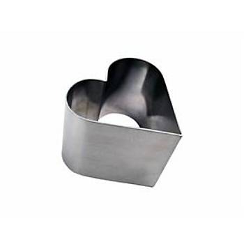 Tek Kiilik Pasta Kalb Parfe - Kalp 7 cm Ykselik 5 cm