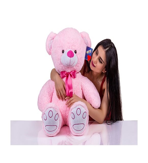 Halley POF 125 Cm Efsane Papyonlu Sevimli Peluş Ayıcık Pembe « Halley