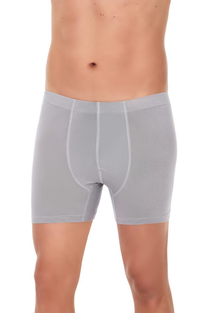3 Adet Yıldız Erkek Bambu Boxer Short Gri 322