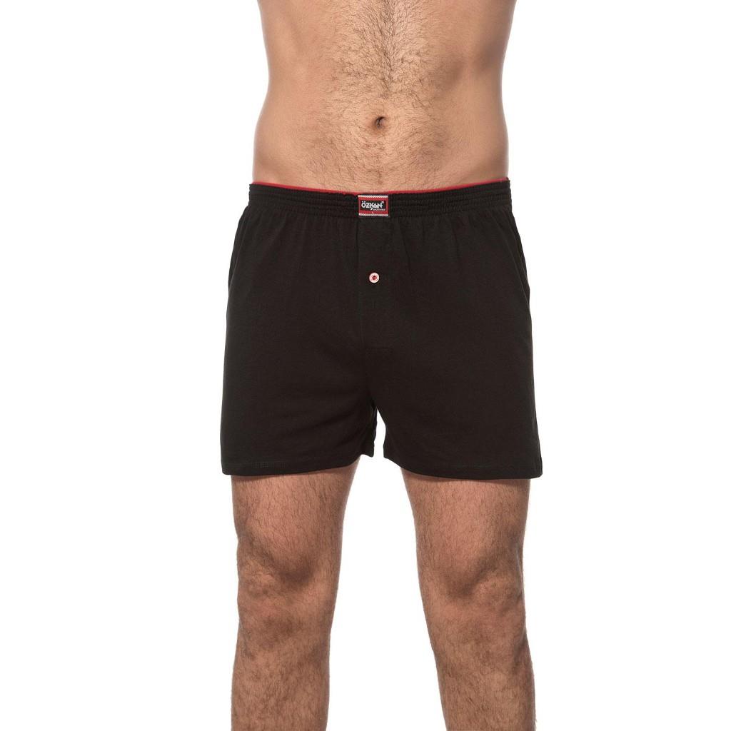 6 Adet Özkan Erkek Pamuklu Şardonlu Düz Renk Boxer 0041
