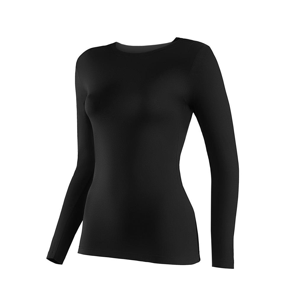 3 Adet Yıldız Bayan Likralı Uzun Kollu T-Shirt Fanila Siyah 2146