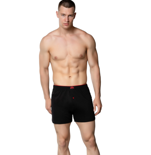 Gümüş Erkek Penye Boxer Düz Renkler Pamuklu Erkek Boxer 4020