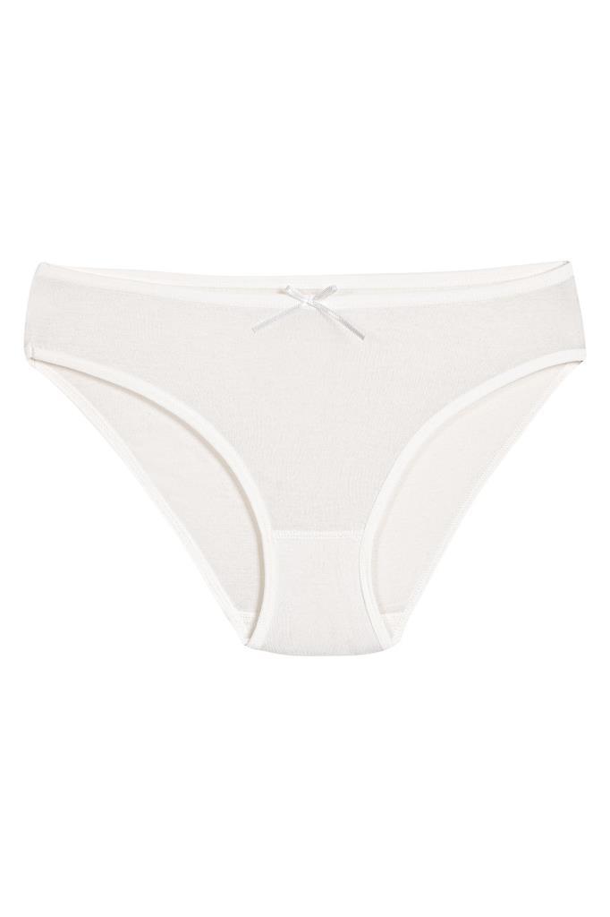 6 Adet Yıldız Bayan Bambu Bikini Külot Ekru 3912