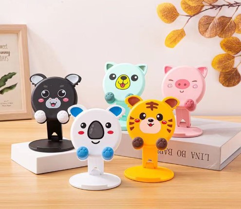 30 Adet Hayvan Figürlü Masaüstü Telefon Standı 5 Model
