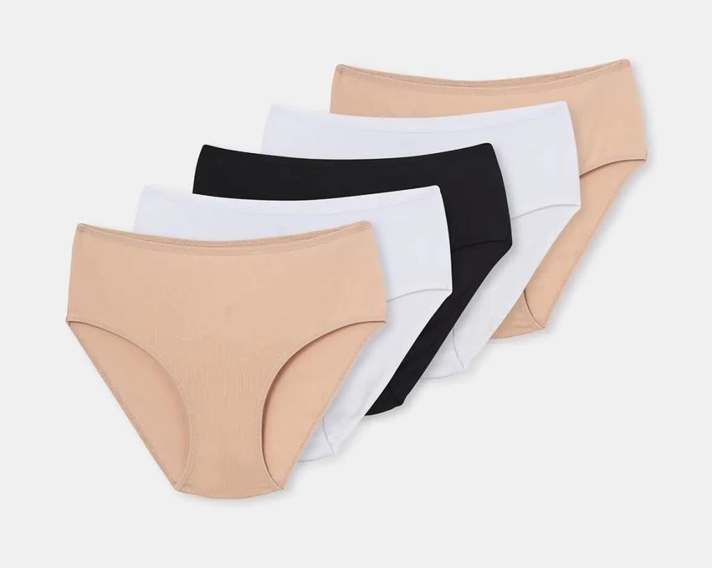 5 li Paket Dagi Bayan Yüksek Bel Slip Külot 5104KC