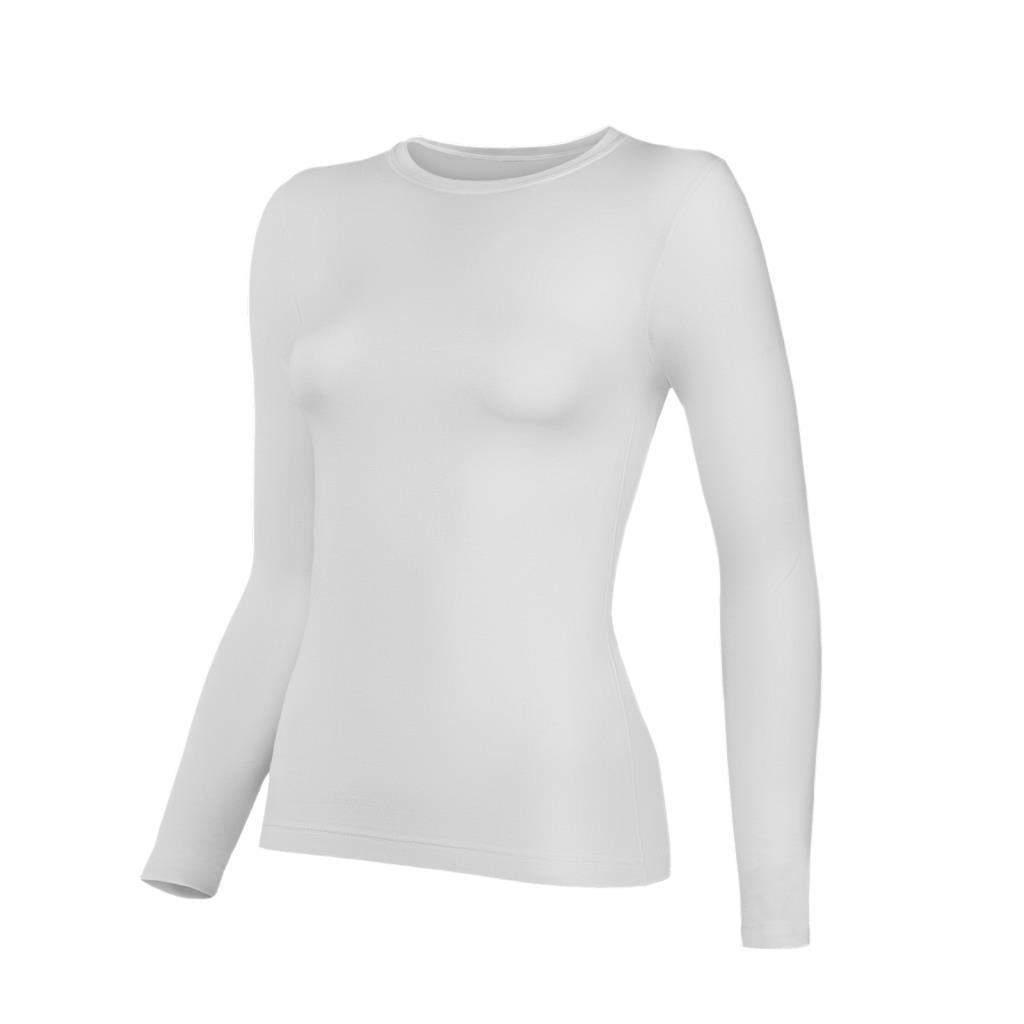 3 Adet Yıldız Bayan Likralı Uzun Kollu T-Shirt Fanila Beyaz 2145