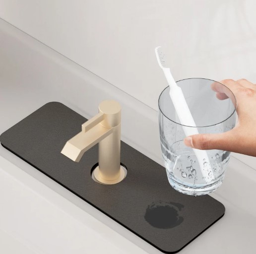 30 Adet Su Emici Sihirli Lavabo Kenar Matı 38x13cm MC-605
