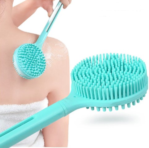 30 Adet Çift Taraflı Silikon Uzun Saplı  Banyo Fırçası CM-331