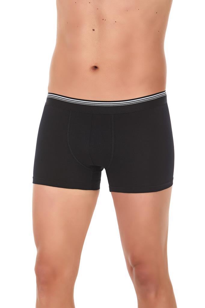 6 Adet Yıldız Erkek Likralı Formen Boxer Short Siyah 366