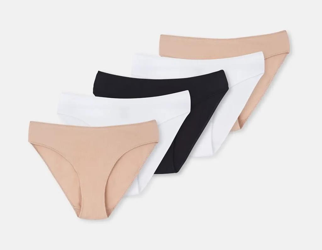 5 li Paket Dagi Bayan Klasik İzsiz Slip Külot 5115KC