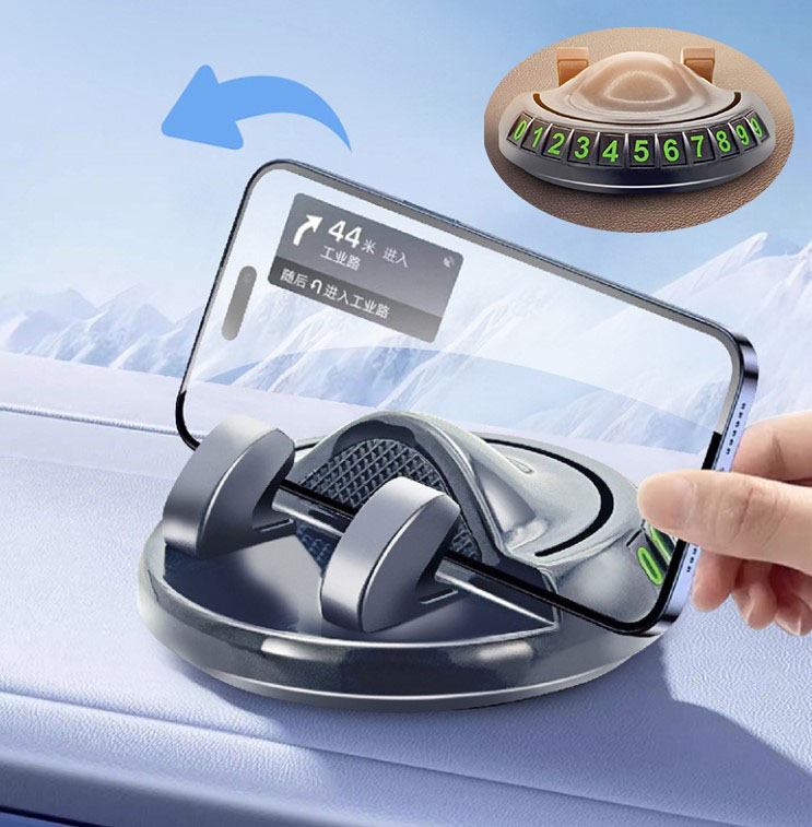 30 Adet 360° Dönebilen Yapışkanlı Numaratörlü Araç Telefon Tutucu