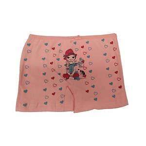 12 li Paket Sedef Y�ld�z K�z �ocuk Desenli �ort Boxer 1045