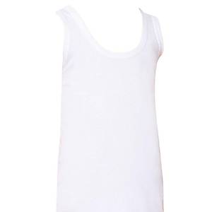 6 Adet Mevsim Erkek �ocuk Penye Atlet Y�zde Y�z Pamuk Beyaz 38300