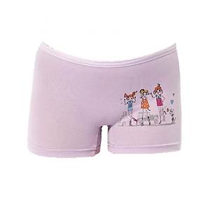 12 Adet Kota K�z �ocuk Bask�l� Boxer Kar���k Renk 3409
