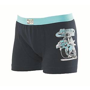 10 lu Paket An�t Bask�l� Erkek �ocuk Likral� Boxer 4783