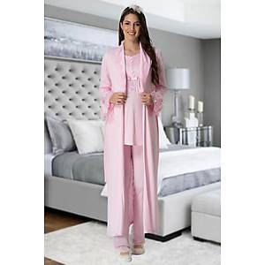 Mecit 1924 Bayan Hamile Lohusa Pembe Sabahl�k Gecelik Pijama