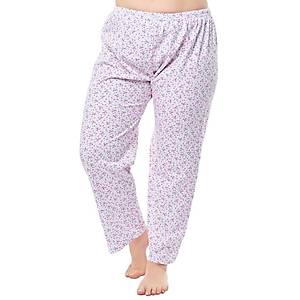 3 Adet Seher Y�ld�z� Desenli Uzun D�z Pa�a Anne Pijama Alt� 020