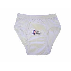 12 li Paket Sedef Y�ld�z Erkek �ocuk K�lot Slip Pamuklu Beyaz 1035