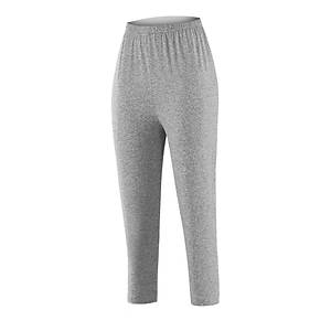 Y�ld�z Bayan B�y�k Beden Likral� Diz Alt� Kapri Tayt Gri 3657