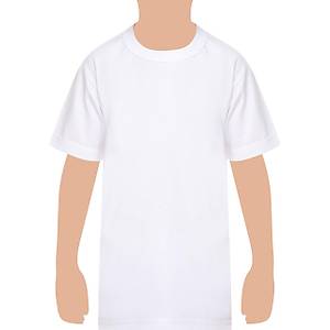 Seher Y�ld�z� Erkek �ocuk S�f�r Yaka Atlet Fanila Beyaz