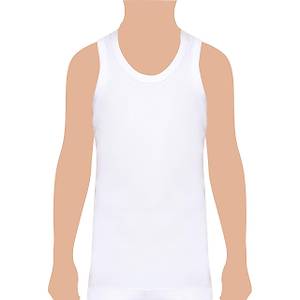 6 l� Paket Tutku Erkek �ocuk Atlet Beyaz % 100 Pamuk 0124