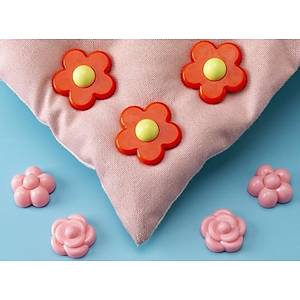 G�l Desenli Yorgan Sabitleyici 8 Adet