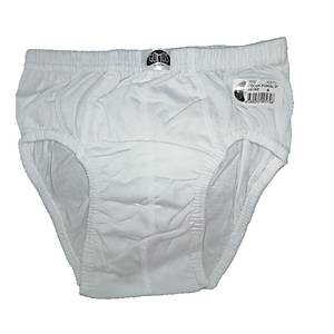12 Adet G�m�� Erkek �ocuk K�lot Slip Beyaz 3032