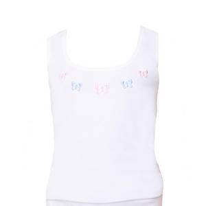 6 l� Paket Tutku K�z �ocuk Geni� Ask�l� Atlet % 100 Pamuk 0166