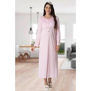 Mecit 5415 Bayan Pembe Hamile Lohusa Gecelik