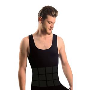 Sistina Erkek Siyah Diki�siz V�cut Toparlay�c� Korse Atlet 740