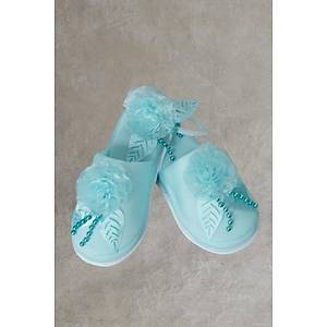 Mecit 0081 Bayan Turkuaz Hamile Lohusa Terlik Ta� Seti