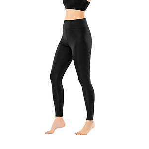 Kota 4086 Bayan D�z Y�ksek Bel Sporcu Uzun Tayt Siyah