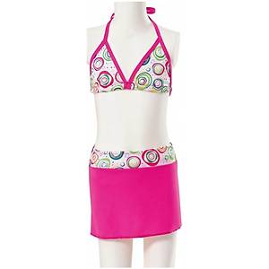 Argisa K�z �ocuk Etekli Bikini Pembe 2808