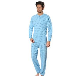 Aysu 2060 Erkek Uzun Kol Pijama Tak�m� Penye Pijama Tak�m�