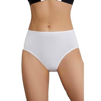5 li Paket Eros Bayan Yksek Bel Slip Klot Kark Renk ERSK760