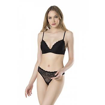 Fabony Bayan Dantelli Bralet S�tyen String K�lot Tak�m� 4070