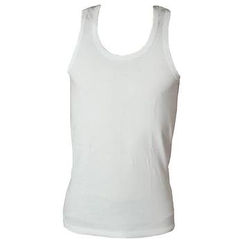 Nazar Y�ld�z Erkek Penye Atlet B�y�k Beden Beyaz