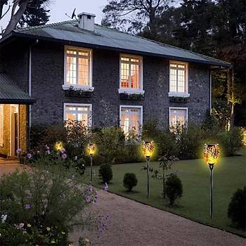 Alev Efektli Solar Bah�e Lambas� (51 cm)