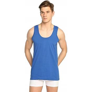 6 Adet Sedef Y�ld�z B�y�k Beden Erkek Renkli Penye Atlet 1007