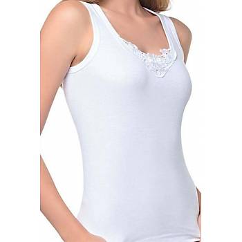 6 Adet Mevsim Bayan B�y�k Beden G�p�rl� Geni� Ask�l� Atlet 30501