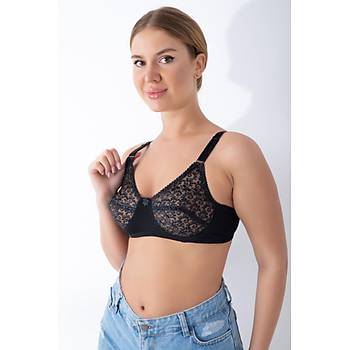 Sistina Bayan Siyah Dantelli Toparlayc Styen 506