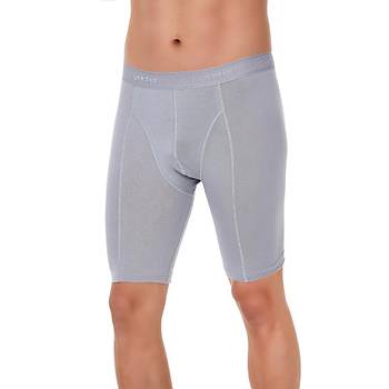 6 Adet Y�ld�z Erkek Modal Uzun Boxer Short Gri 162