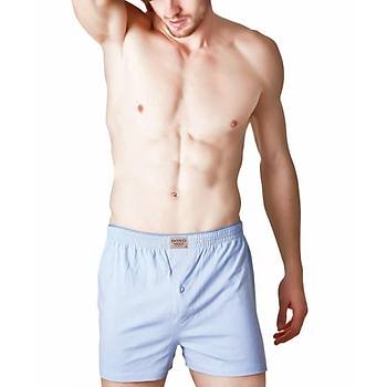 3 Adet Dono Erkek B�y�k Beden D�z Renk Pamuklu Penye Boxer 1111