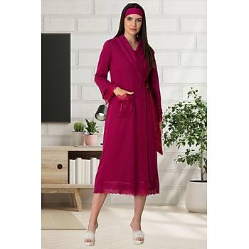 Mecit 5569 Fu�ya Triko Sabahl�kl� Lohusa Pijama Tak�m�